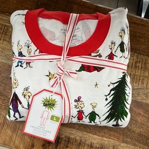 Pottery Barn organic pajama set size large the grinch